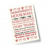 Grandparent Gifts Print Grandparent House Rules Sign Nan Grandad