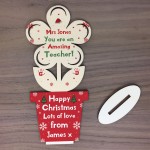 Christmas Gift For Teacher Teaching Assistant Wood Flower