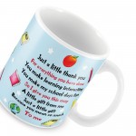 Teacher Teaching Assistant Thank You Gift From Child Mug