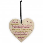 Goddaughter Christening Gift Keepsake Wood Heart Birthday Xmas