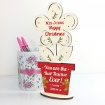 Best Teacher Gift For Christmas Wooden Flower Personalised