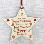 Best Teacher Gift Wood Heart Handmade Christmas Gift For Teacher