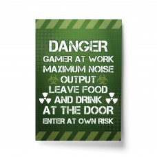 Funny Gaming Sign For Boys Bedroom Games Room Man Cave Print