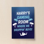 Gamer Lover Gift Print Gaming Sign For Boys Bedroom Man Cave 