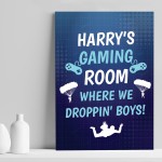 Gamer Lover Gift Print Gaming Sign For Boys Bedroom Man Cave 