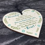 Handmade Gift For Grandad Wooden Heart Grandad Birthday Gift