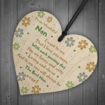 Handmade Gift For Nan Wooden Heart Nan Birthday Gift Keepsake