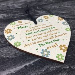 Handmade Gift For Nan Wooden Heart Nan Birthday Gift Keepsake