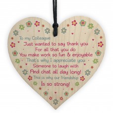 Novelty Colleague Thank You Gift For Friend or Work Colleague