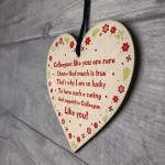 Handmade Gift For Colleague Novelty Wooden Heart Thank You