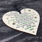Handmade Daddy Gifts Wooden Heart Gift For Daddy Birthday