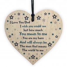 Handmade Gift For Dad Wood Heart Dad Birthday Gift Daughter Son