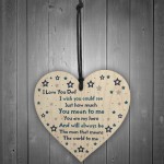 Handmade Gift For Dad Wood Heart Dad Birthday Gift Daughter Son