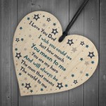 Handmade Gift For Dad Wood Heart Dad Birthday Gift Daughter Son