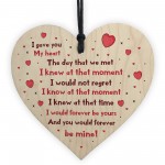 Handmade Gift For Husband Wife Boyfriend Girlfriend Wooden Heart