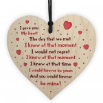 Handmade Gift For Husband Wife Boyfriend Girlfriend Wooden Heart