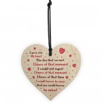 Handmade Gift For Husband Wife Boyfriend Girlfriend Wooden Heart