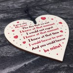 Handmade Gift For Husband Wife Boyfriend Girlfriend Wooden Heart