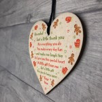 Grandad Gift Just A Little Thank You Wooden Heart Keepsake