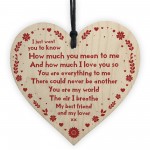 Novelty Valentines Gift For Boyfriend Girlfriend Handmade Wooden