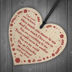 Novelty Valentines Gift For Boyfriend Girlfriend Handmade Wooden