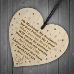 Handmade Gift For Husband Wooden Heart Anniversary Gift For Him 