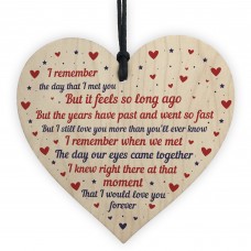 Handmade Boyfriend Girlfriend Husband Wife Gift Wooden Heart