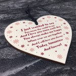 Handmade Anniversary Gift For Him Her Wood Heart Valentine Gift