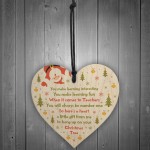 Handmade Teacher Gift Wooden Heart Thank You Leaving Gift
