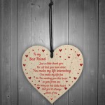 Best Friend Gifts Handmade Wooden Heart Gift For Friend Novelty
