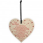 Best Friend Gifts Handmade Wooden Heart Gift For Friend Novelty