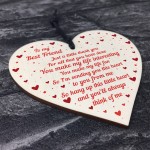 Best Friend Gifts Handmade Wooden Heart Gift For Friend Novelty