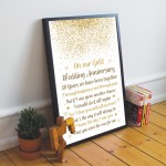 50th Wedding Anniversary Gift Framed Print Special 50th Gift 