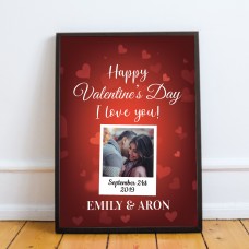 Novelty Valentines Gift Personalised Framed Print Keepsake