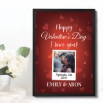 Novelty Valentines Gift Personalised Framed Print Keepsake