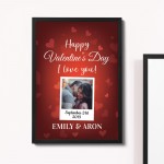 Novelty Valentines Gift Personalised Framed Print Keepsake