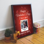 Novelty Valentines Gift Personalised Framed Print Keepsake
