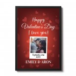 Novelty Valentines Gift Personalised Framed Print Keepsake