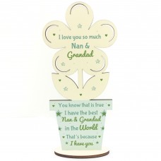 Thank You Nan Grandad Gift Grandparent Gift Birthday Home Plaque