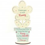 Gift For Nanny Wood Flower Best Nanny Birthday Thank You Gift