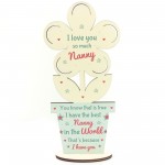 Gift For Nanny Wood Flower Best Nanny Birthday Thank You Gift