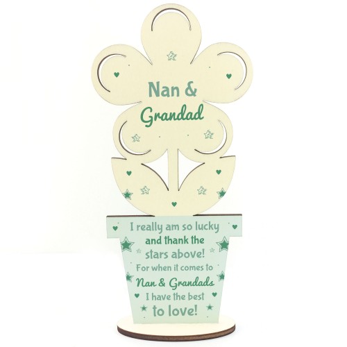 Special Gift For Nan And Grandad Birthday Christmas Wood Flower Special Gift For Nan And Grandad Birthday Christmas Wood Flower