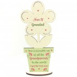 Gifts For Nan And Grandad Wood Flower Grandparent Gift Thank You