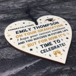 Personalised Congratulations On Your Graduation Gift Wood Heart