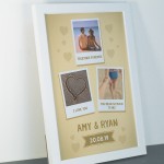 Personalised Gift For Couple Valentines Anniversary Gift Framed