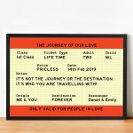 Valentines Day Anniversary Gift For Boyfriend Girlfriend Frame