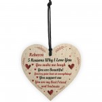 Personalised 5 Reasons Why I Love You Anniversary Valentines