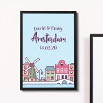 Personalised Amsterdam Framed Holiday Reveal Keepsake 