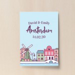 Personalised Amsterdam Print Holiday Reveal Travel Gift 