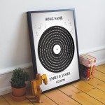 Personalised Anniversary Gift Wedding First Dance Song Print